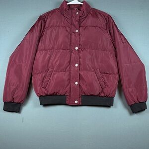 Forever 21 Maroon Puffer Jacket